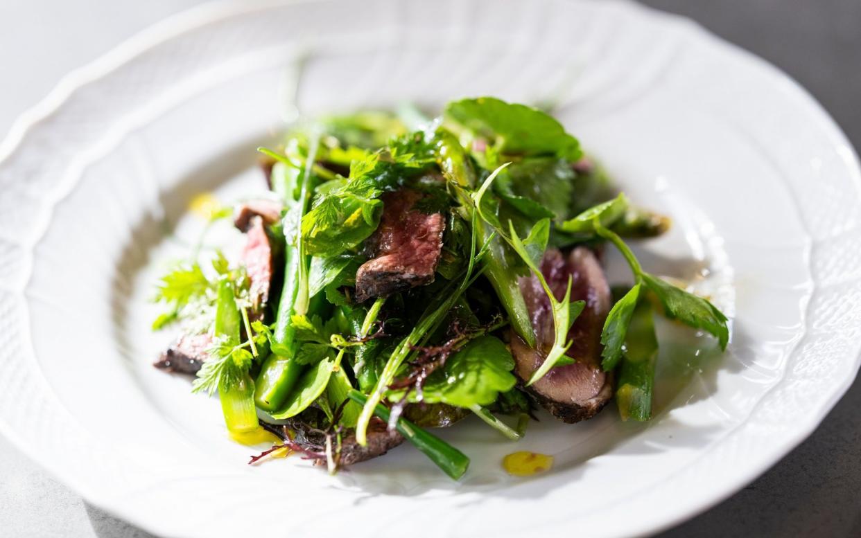 Spring lamb salad