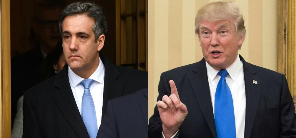 Michael Cohen, abogado de Donald Trump, le habría mentido al Congreso por instrucciones de su jefe, hoy presidente de EEUU. (AFP)