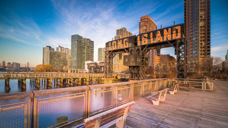 Long Island City, Famous Place, River, Skyscraper, USA.