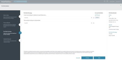 Step 3: Portfolio Strategy – adjust the settings that automatically rebalance your portfolio holdings