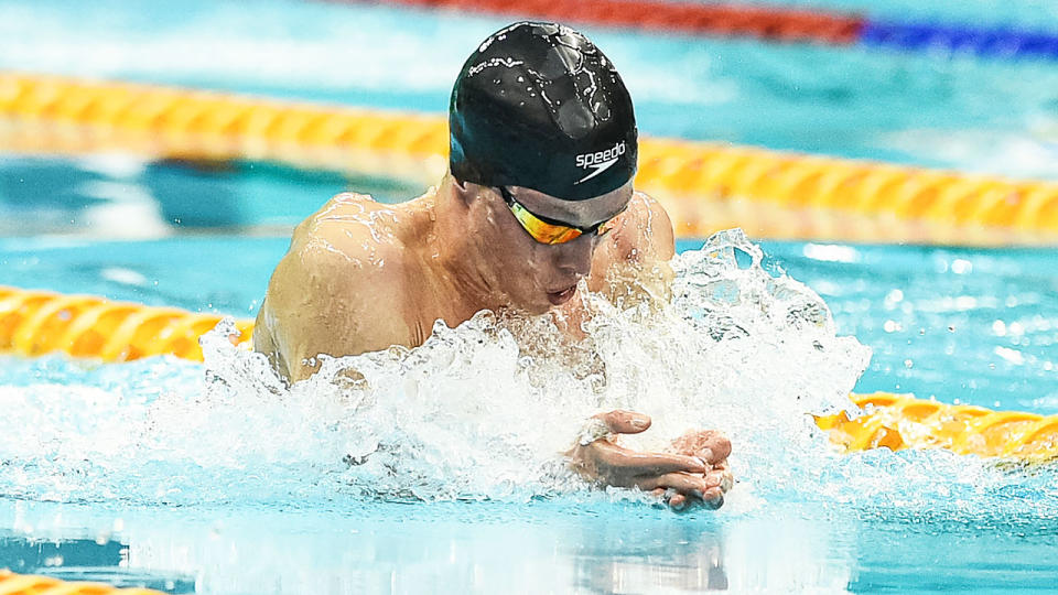 Zac Stubblety-Cook, pictured here in action at the Australian Olympic swimming trials.