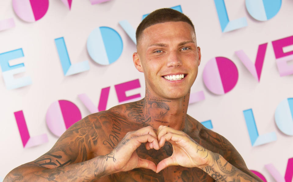 Danny Bibby was at the centre of a racism controversy before he even made his first appearance on 'Love Island'. (ITV)