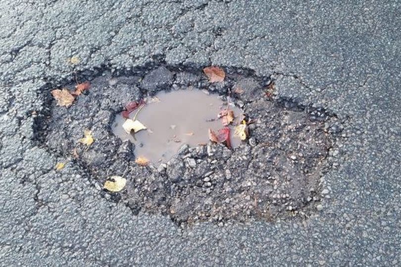 A pothole -Credit:StaffordshireLive