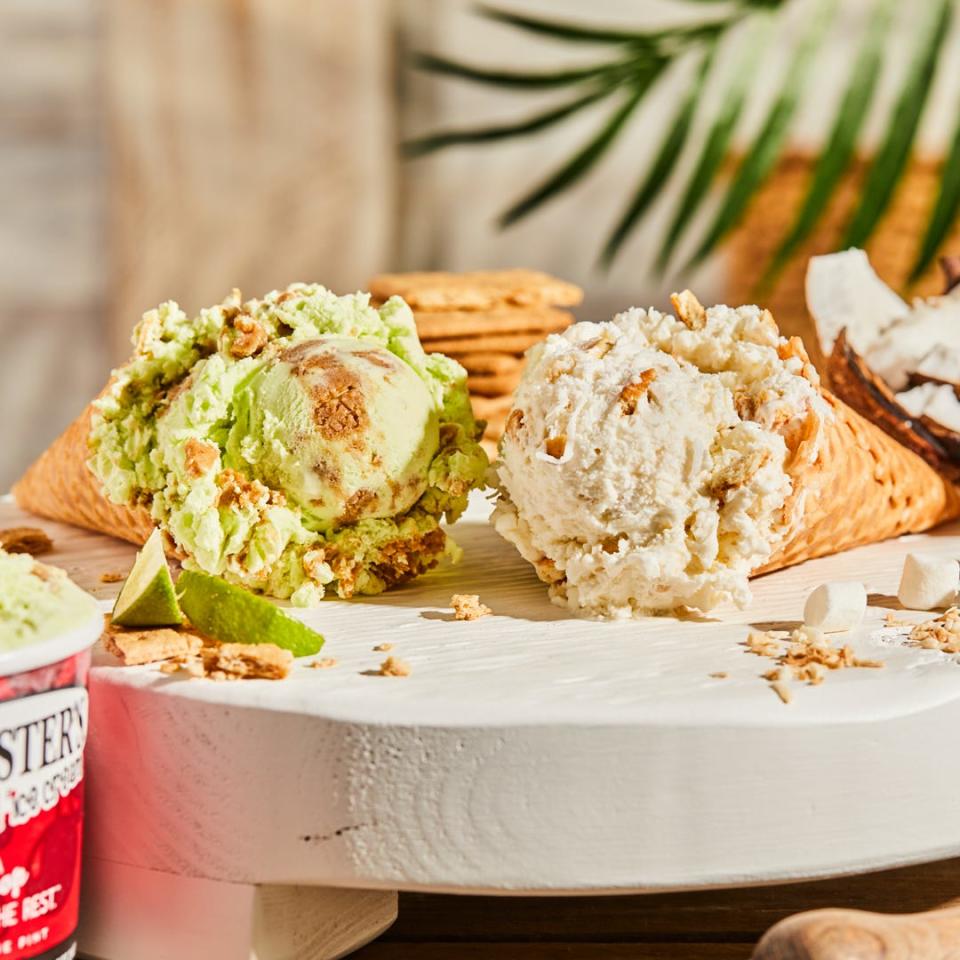 Bruster's Real Ice Cream introduced two new waffle cones this June.