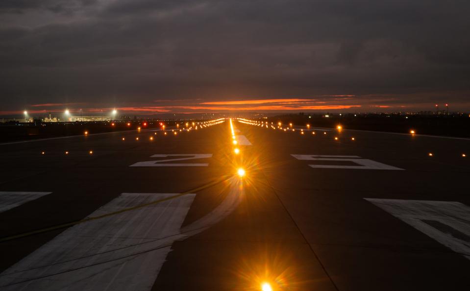 A plane crashed while departing and attempting to return to the runway at MacArthur Airport in Ronkonkoma Monday evening, killing the two people on board.