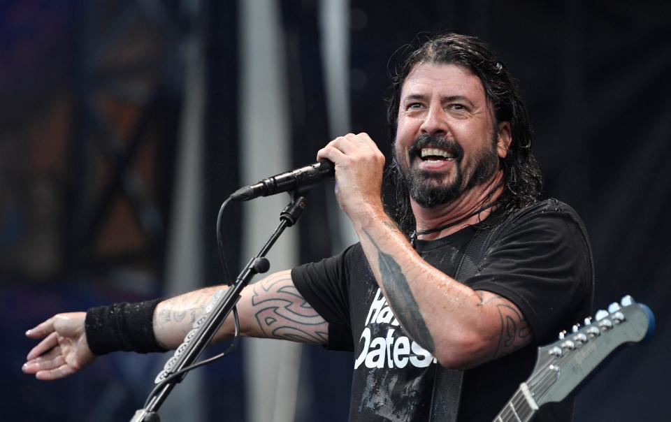 Dave Grohl performs with the Foo Fighters during the second day of the Pilgrimage Music & Cultural Festival at The Park at Harlinsdale on Sept. 22, 2019, in Franklin, Tenn.