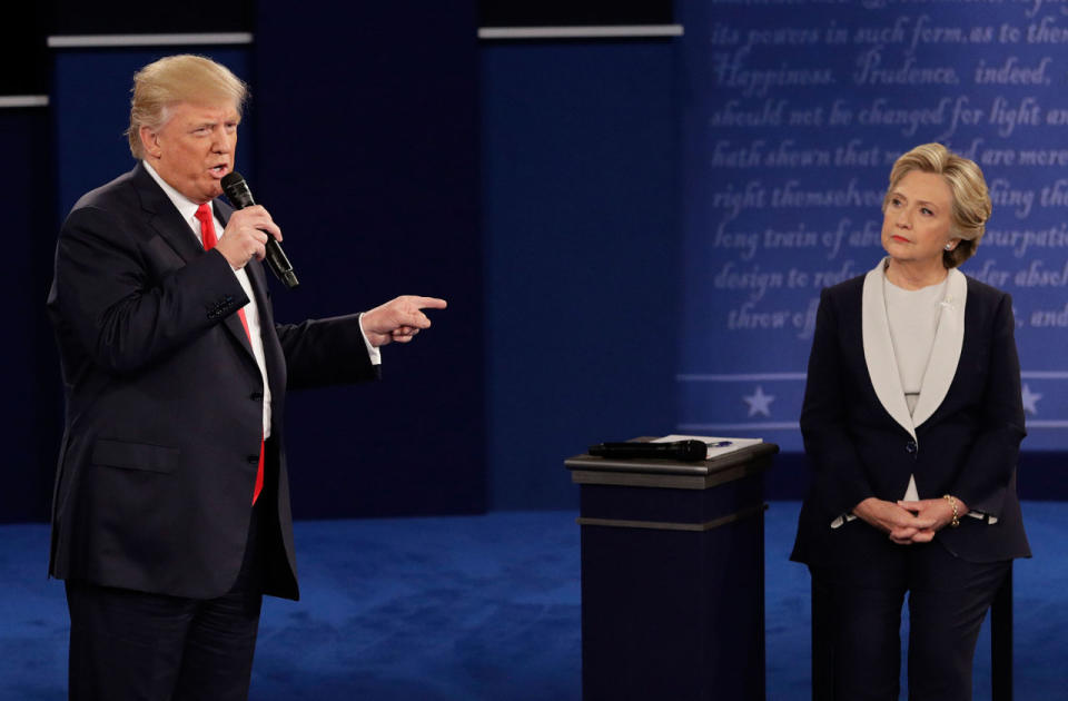 Hillary Clinton and Donald Trump face off for their second fiery debate
