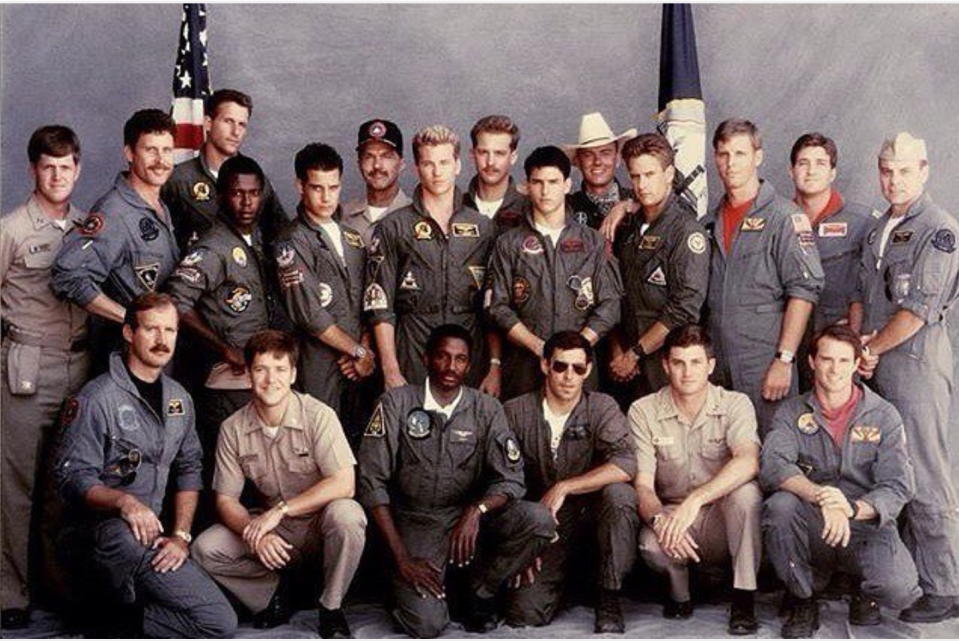 The ensemble of 1986's 'Top Gun' (credit: Paramount)