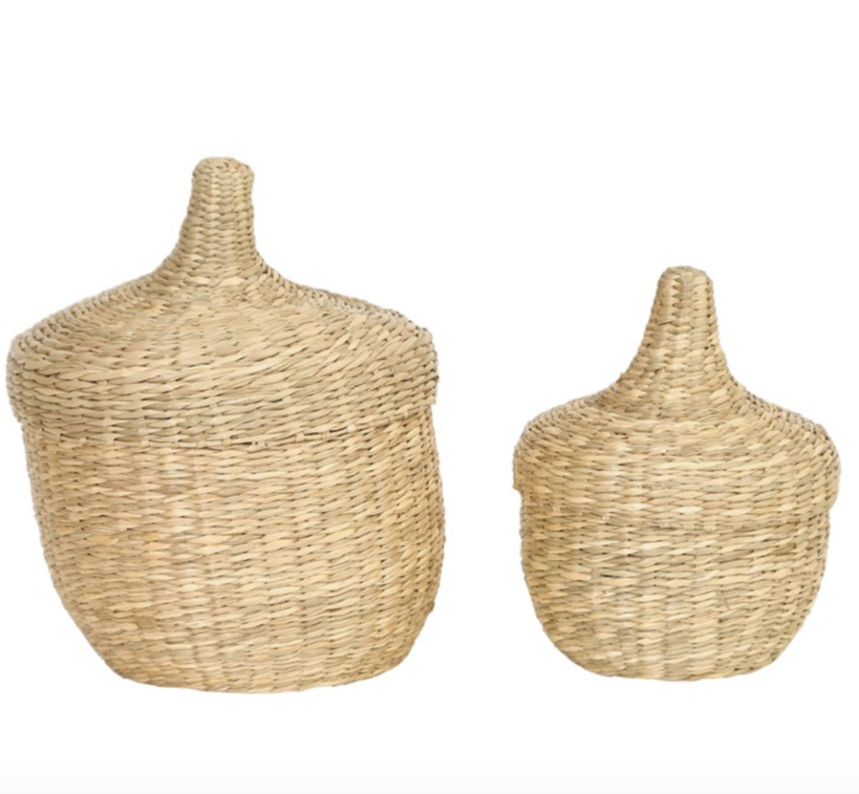 18) Seagrass Mini Basket Set