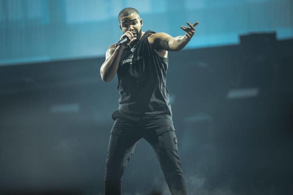 The Canadian singer, songwriter and rapper Aubrey Drake Graham, better known by his stage name Drake, performs at Royal Arena on March 7, 2017, in Copenhagen, Denmark.