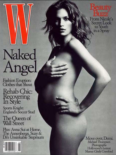 The byline even read "Move Over Demi" when original '90s supermodel Cindy Crawford bared all on the cover of W magazine.