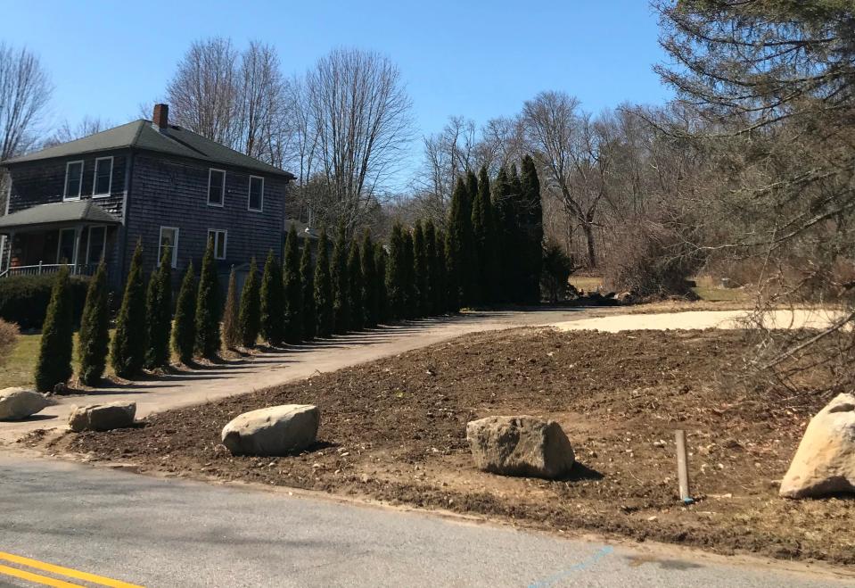 This is one of the main proposed entrances off of Forest Street in Dighton of the Forest Hills Estates housing development.