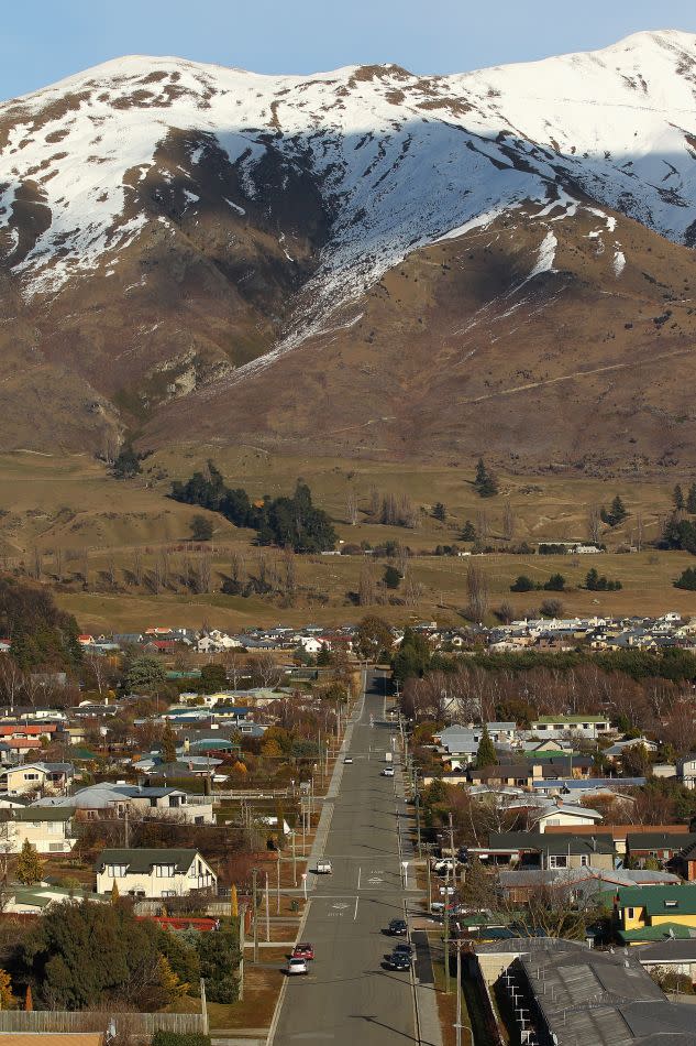 A general view of Wanaka town centre, New Zealand.