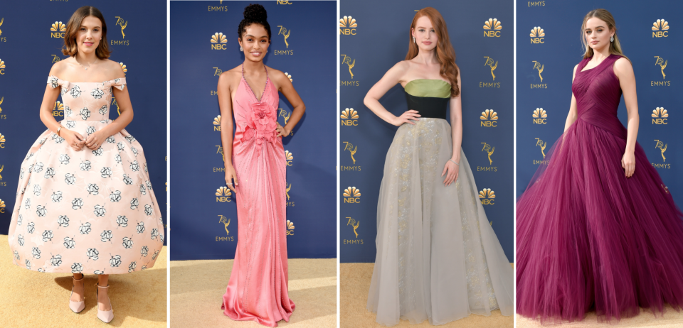 <p>Here's how the casts of your fave TV shows - from <em>Game of Thrones</em> to <em>Stranger Things</em> to<em> The Handmaid's Tale </em>and more! - hit the 2018 Emmys red carpet.</p>