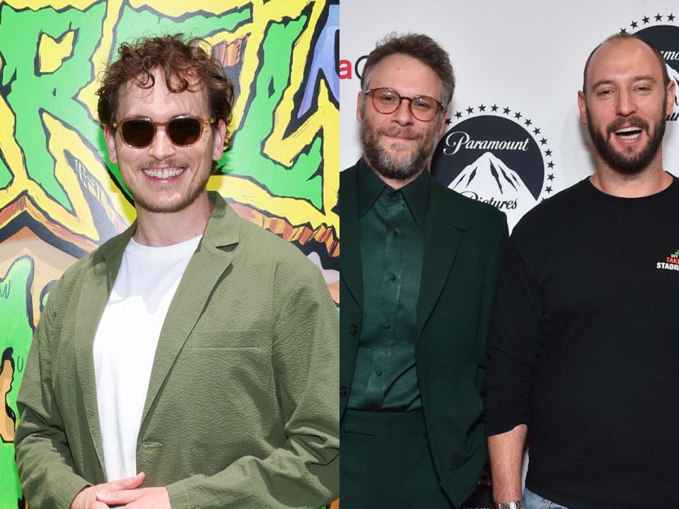 Jeff Rowe, Seth Rogen and Evan Goldberg