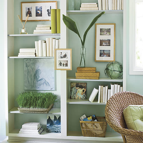 Built-In Bookcase Makeover