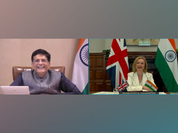 Piyush Goyal discussing India-UK trade partnership with British's Secretary of State for International Trade on Monday.