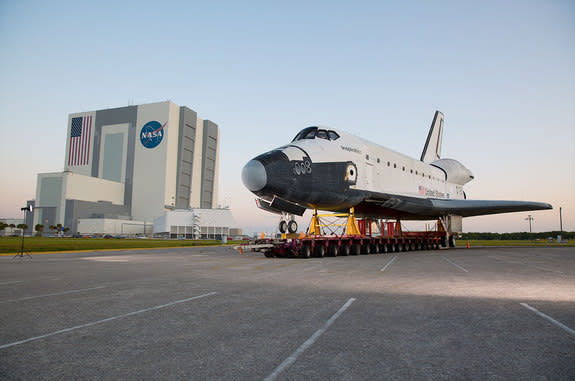 space shuttle landing schedule