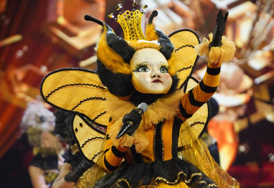 Nicola Roberts was 'The Masked Singer' winner Queen Bee (Bandicoot TV/ITV)