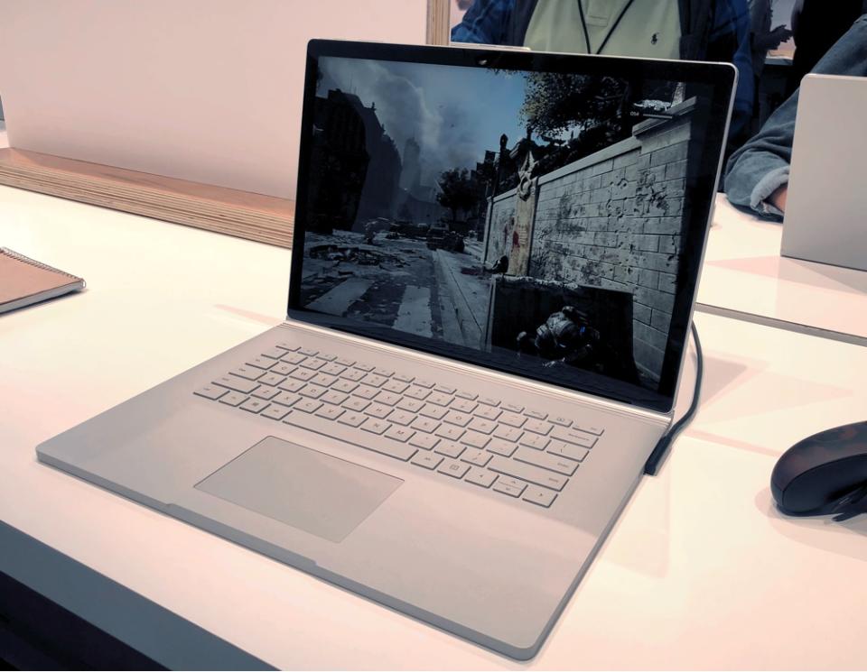 The Surface Book 2 can run games like ‘Gears of War 4.’