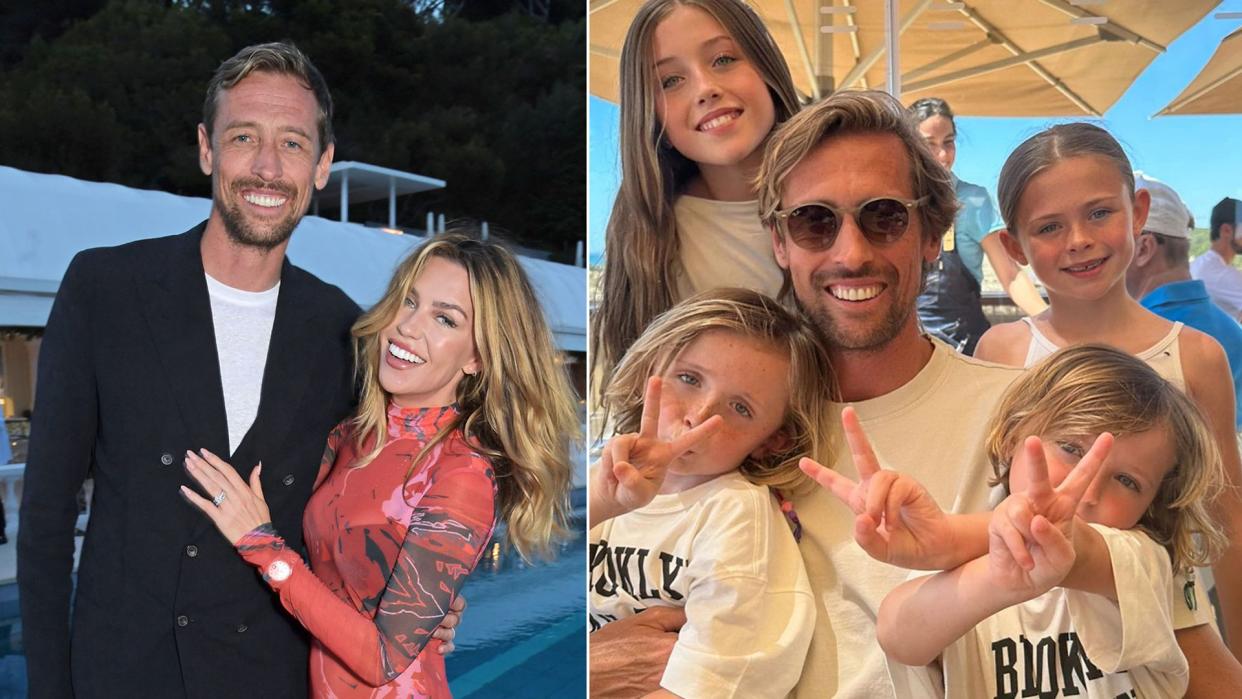 Abbey Clancy and Peter Crouch children Sophia, Liberty, Johnny and Jack 