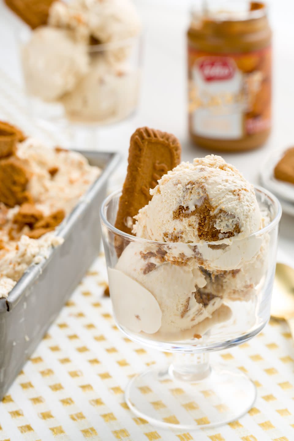 Cookie Butter No-Churn Ice Cream