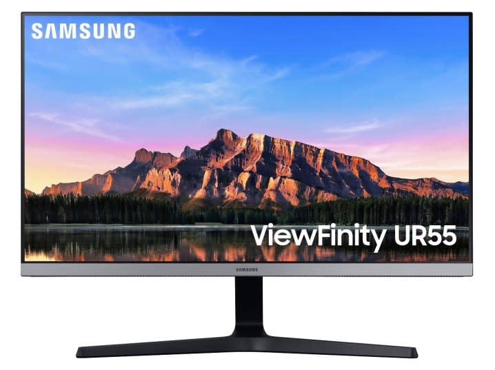 A landscape image on the Samsung 28-inch ViewFinity UR55 monitor.