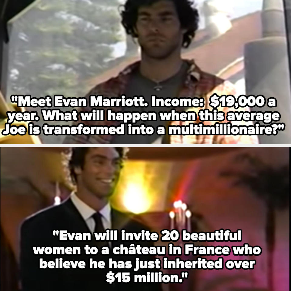 Screenshots from "Joe Millionaire"