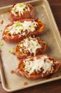 <p>Forget the buns and use sweet potatoes.</p><p>Get the recipe from <a href="https://www.delish.com/cooking/recipe-ideas/recipes/a57468/sloppy-joe-sweet-potatoes-recipe/" rel="nofollow noopener" target="_blank" data-ylk="slk:Delish;elm:context_link;itc:0;sec:content-canvas" class="link ">Delish</a>. </p>