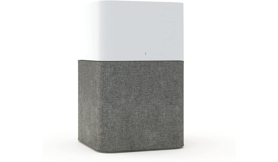 A rectangular air purifier