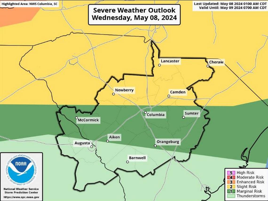 Severe weather is in the forecast. National Weather Service