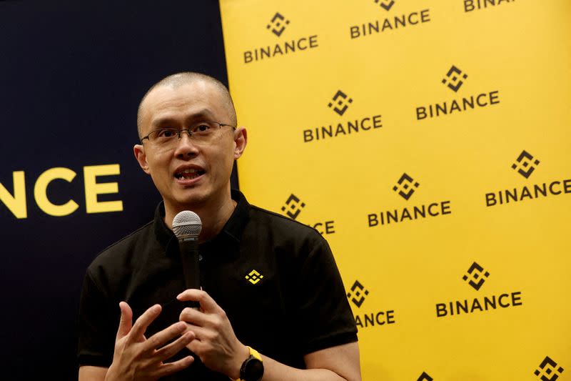 FILE PHOTO: FILE PHOTO: Zhao Changpeng, founder and chief executive of Binance