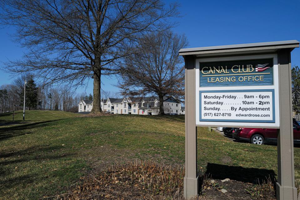 Canal Club Apartments on Streamwood Drive in Delta Township.