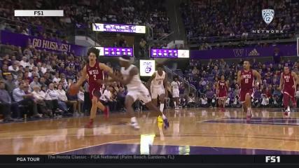 Highlights: Washington State men's basketball outlasts Washington 78-74 for Apple Cup sweep