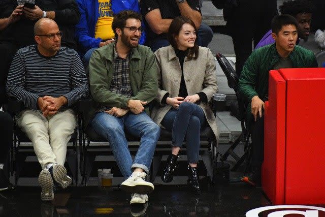 Emma Stone & husband Dave McCary enjoyed a rare date night at the