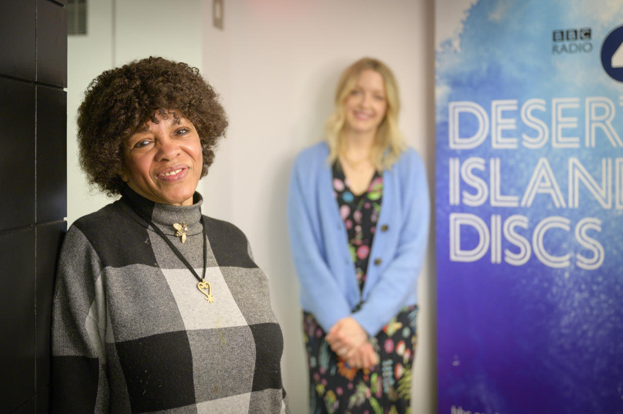 Host Lauren Laverne and Margaret Busby (BBC/PA)