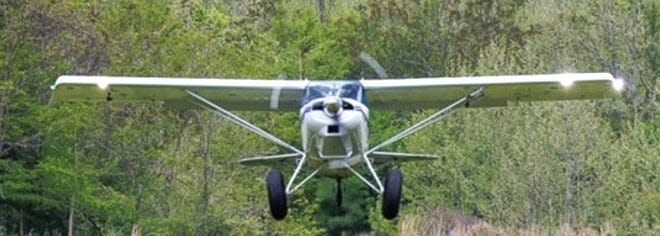 Matt Branson flying his Maule bush plane.