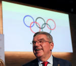 Thomas Bach, President of the International Olympic Committee (IOC), smiles at the end of the 133rd IOC session in Buenos Aires, Argentina October 9, 2018. REUTERS/Marcos Brindicci