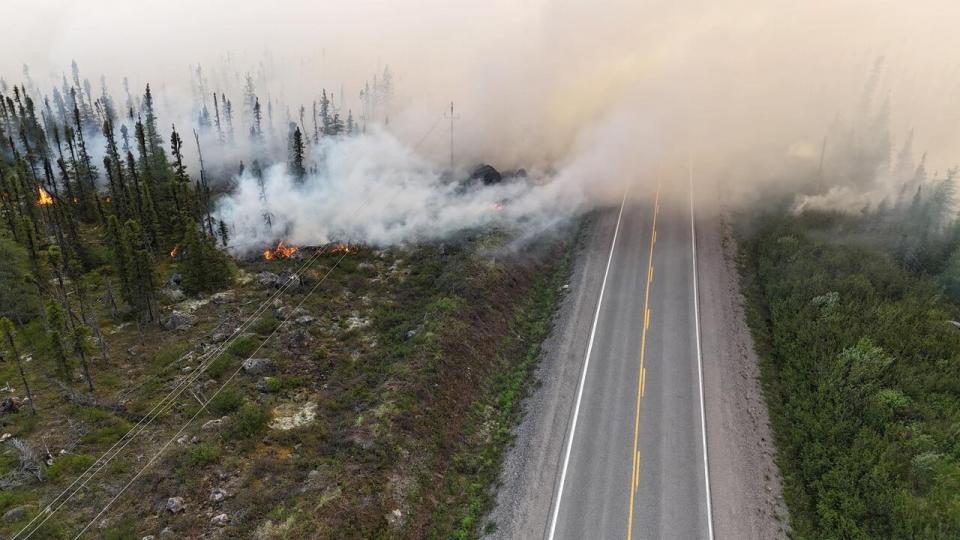 There are currently seven fires burning in Labrador, six of which are listed as out-of-control.