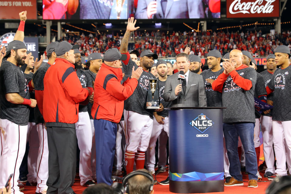 Howie Kendrick was named NLCS MVP. (Alex Trautwig/Getty Images)