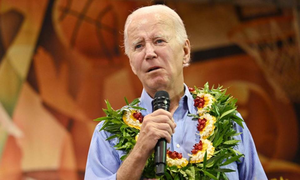 Joe Biden’s speech in Maui was criticised as rambling.