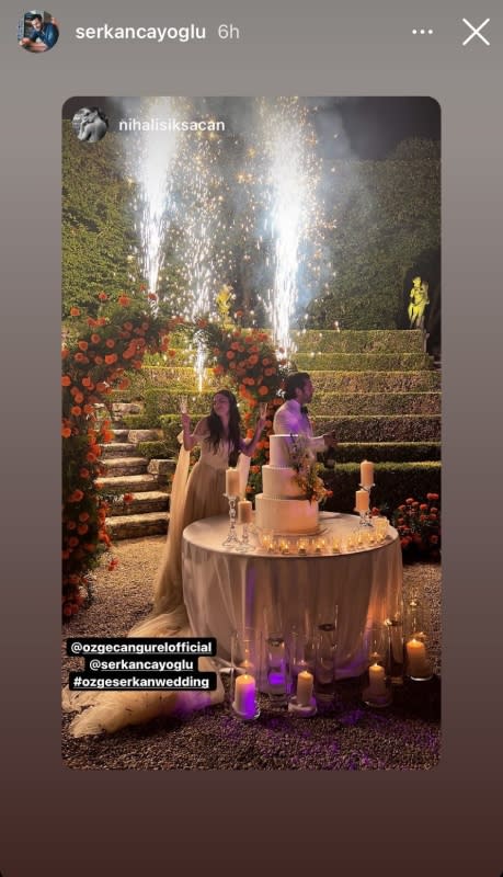 Boda de Özge Gürel y Serkan Cayoglu en Verona