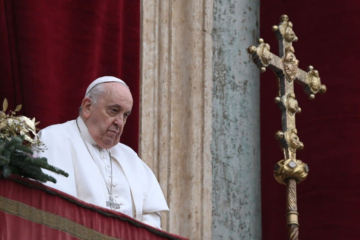 A priest has been excommunicated for calling Pope Francis an 'anti-pope usurper' (AFP via Getty Images)