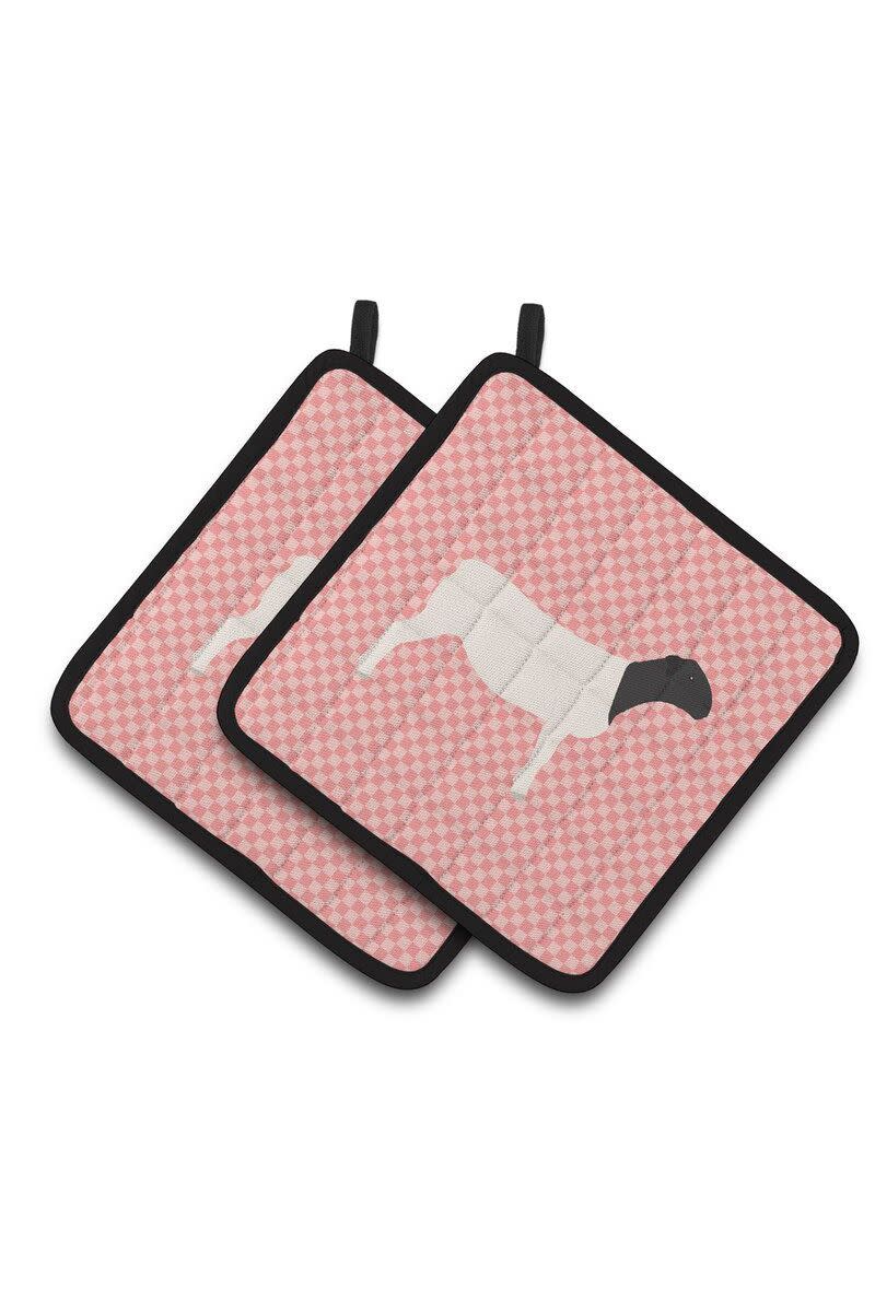 6) Caroline's Treasures Dorper Sheep Check Potholder (Set of 2)