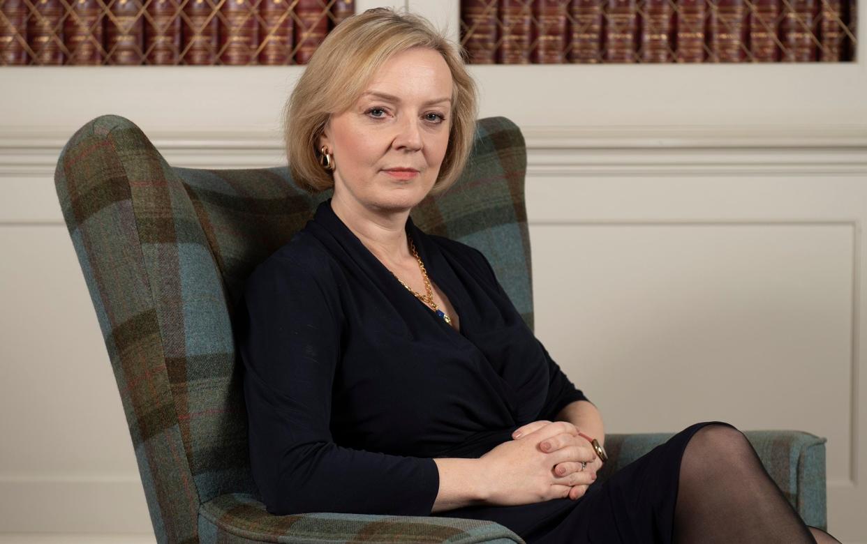 Liz Truss has pledged to 'bring people with me on this journey' as she seeks to quell discontent over the UK economy - Eddie Mulholland for The Telegraph
