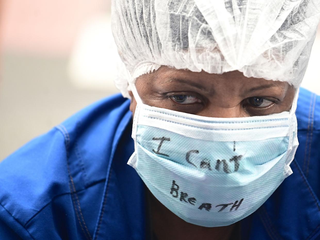 healthcare workers Black Lives Matter protest