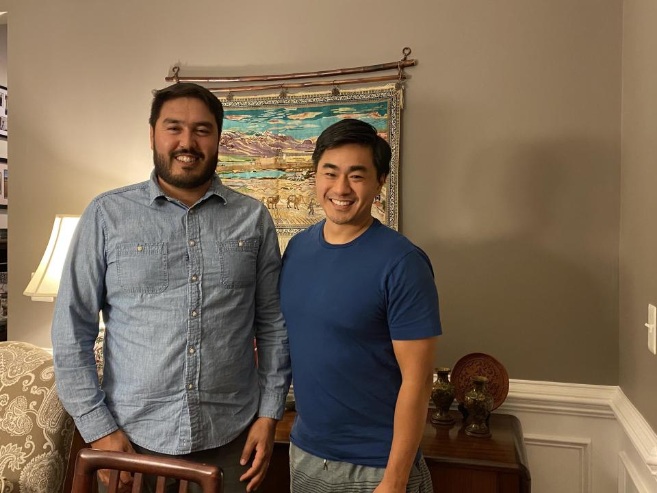 Zaker Hussain and Alex Wu in Virginia in November 2021. / Credit: Zaker Hussain