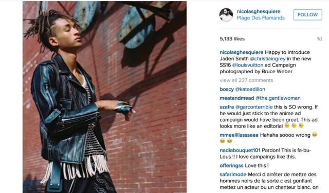 Jaden Smith Shows Style Has No Gender as Louis Vuitton's Newest Women's  Wear Model
