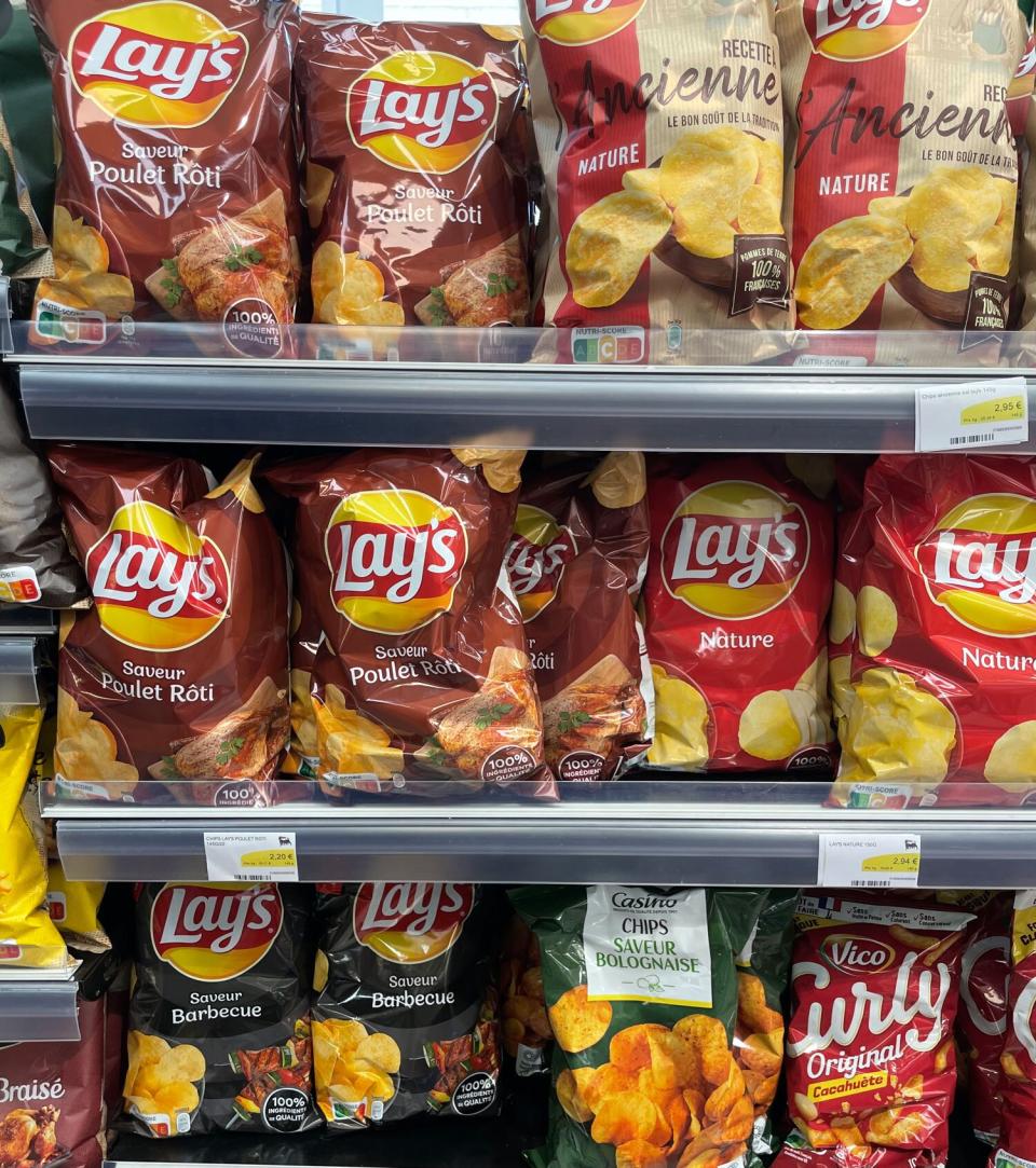 chips in a supermarket
