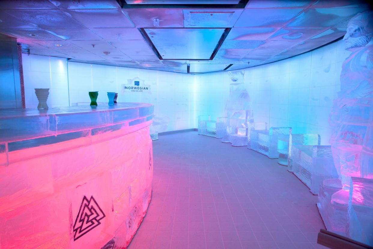 Ice Bar on Norwegian Cruise